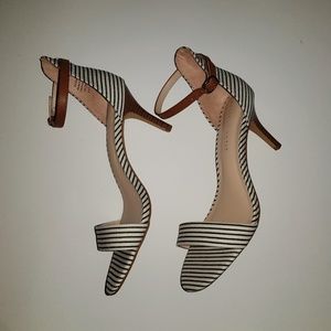 Kelly & Katie Striped Ankle Strap Sandal
